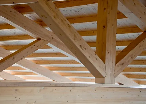 tetto in legno lamellare di abete - Veneta Tetti - Veneto